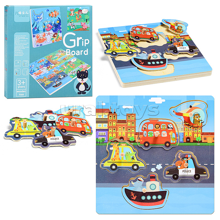 Пазл-вкладыш "Город у моря"