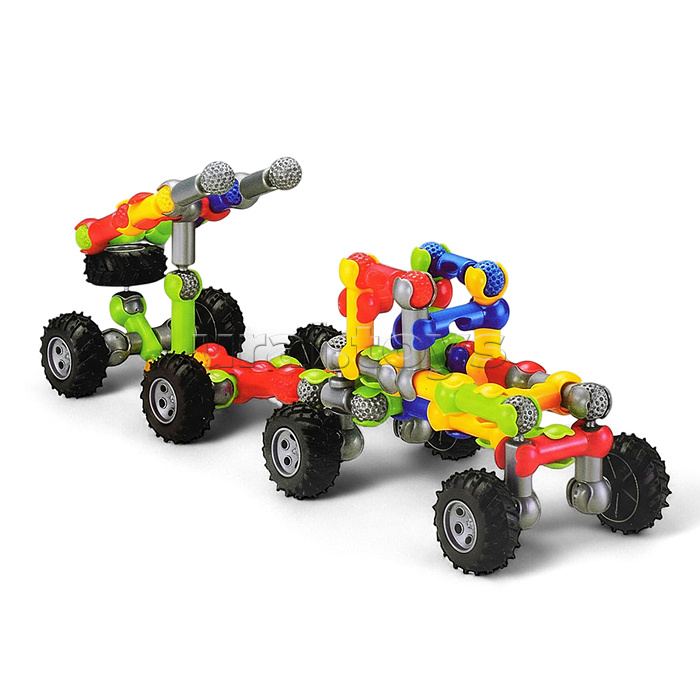 Конструктор "Машина с пушкой" в коробке