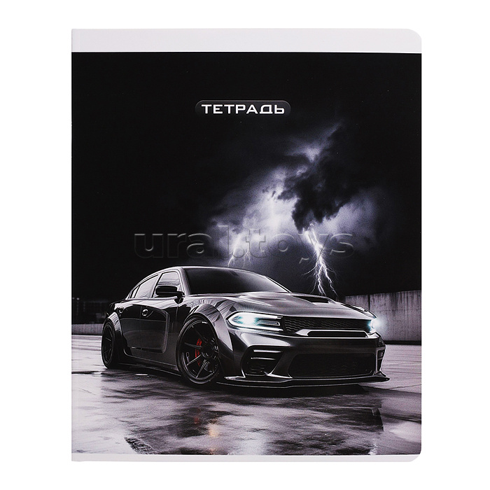 Тетрадь 48 л, клетка "Сити-драйв" А5+, мягкий переплёт (2 скобы)