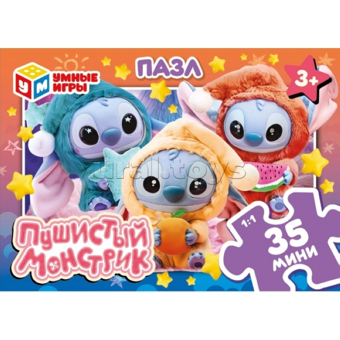 Пазлы 35 "Пушистый монстрик"