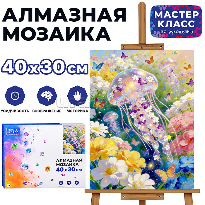 Мозаика алмазная "Медуза" 30*40 см