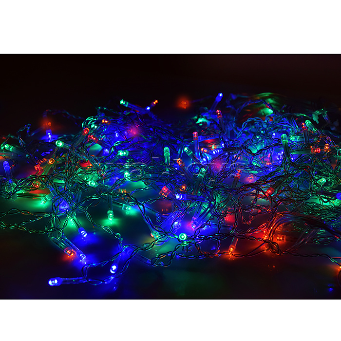Электрогирлянда светодиодная Бахрома, 6*0,7м, 192 лампы, цветная