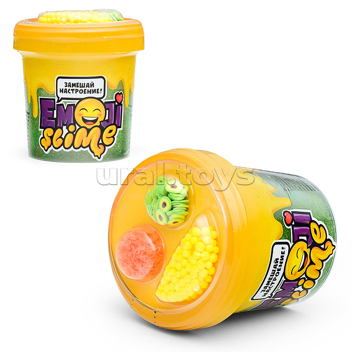 Игрушка в наборе модели "Slime Emoji" 120 мл, зеленый