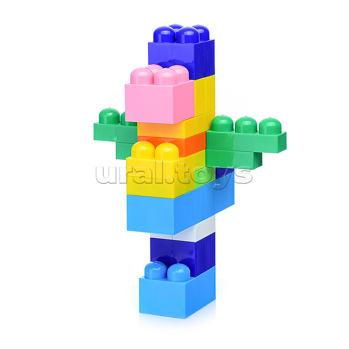 Конструктор "Великан" (74 элемента) (в контейнере)