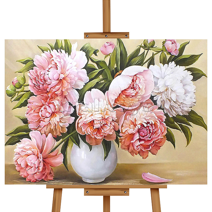 Набор для рисования "Картина по номерам 40*50 см. Цветы в вазе"