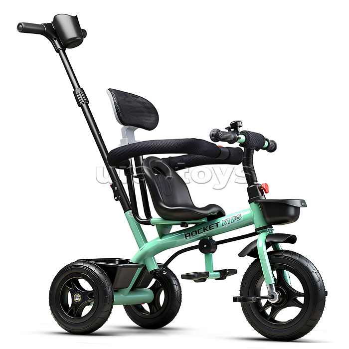 Велосипед трехколесный Rocket 188NEW-TQ, колеса EVA 10"/8", цвет бирюзовый