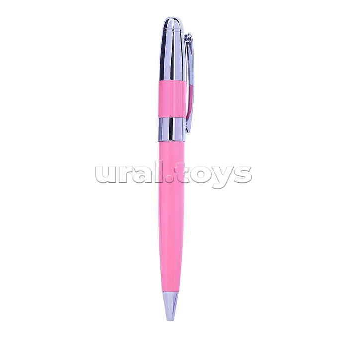 Ручка шариковая с поворотным механизмом SPIRIT P, синяя, пулевидный пиш.узел 0,7 мм, корпус металлический, сменный стержень 99 мм типа Parker,  подарочная упаковка