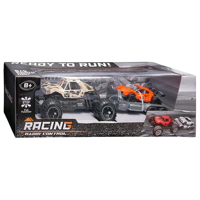 Машина "Вездеход с прицепом 5" р/у, 27 MHz, в коробке