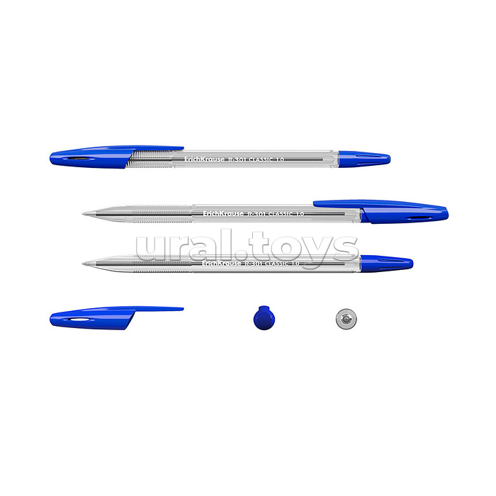 Набор из 3 ручек шариковых R-301 Stick Classic 1.0, цвет чернил синий (в пакете)