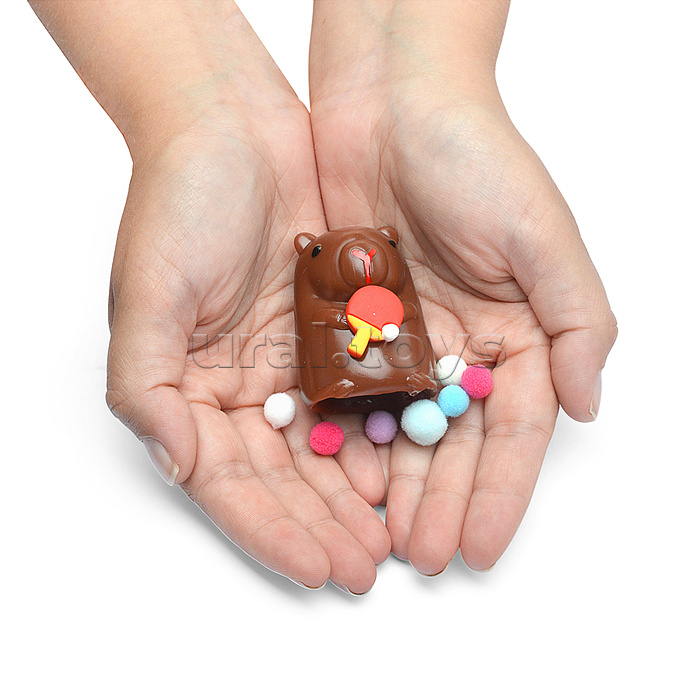 Игрушка -антистресс "Капибара с соком"