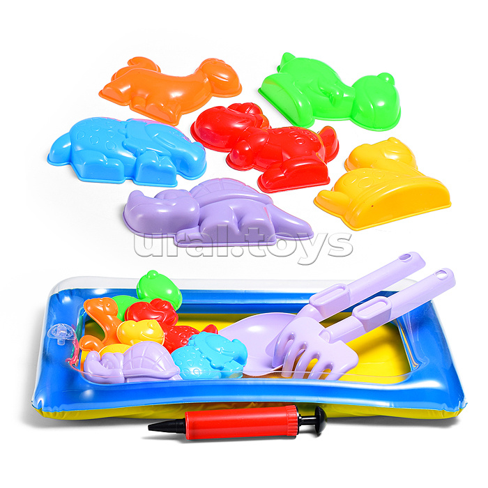 Набор для игры в песке "Динозаврик" в сетке