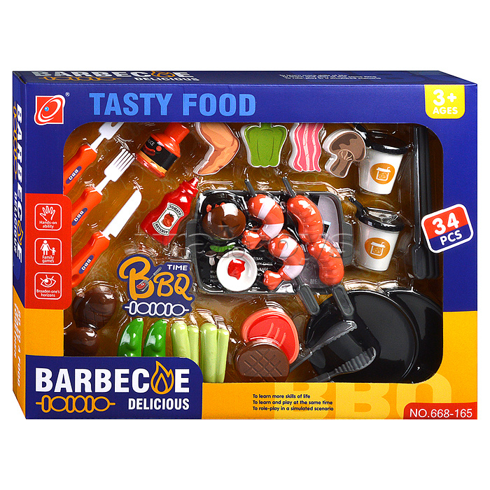 Игровой набор продуктов "Барбекю" в коробке