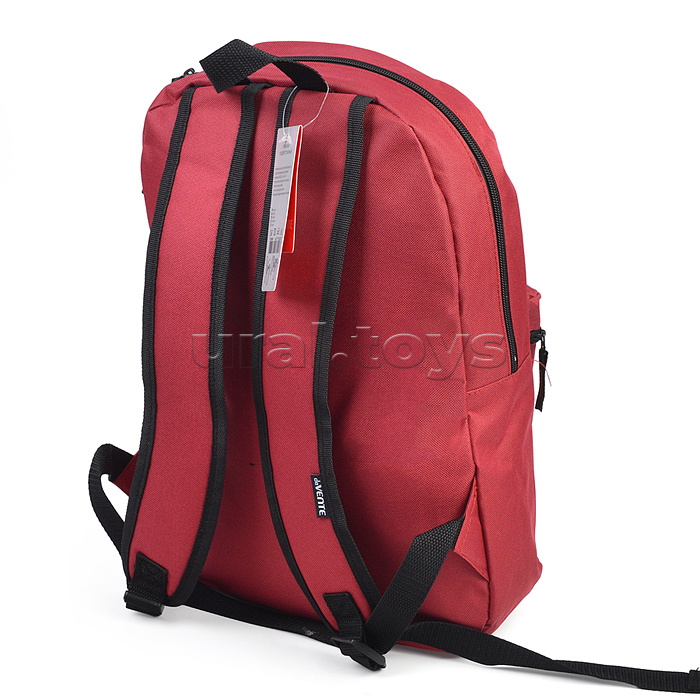 Рюкзак "Red" подростковый 40x29x17 см (14 л) 250 г, 1 отделение на молнии, 1 передний карман, бордовый