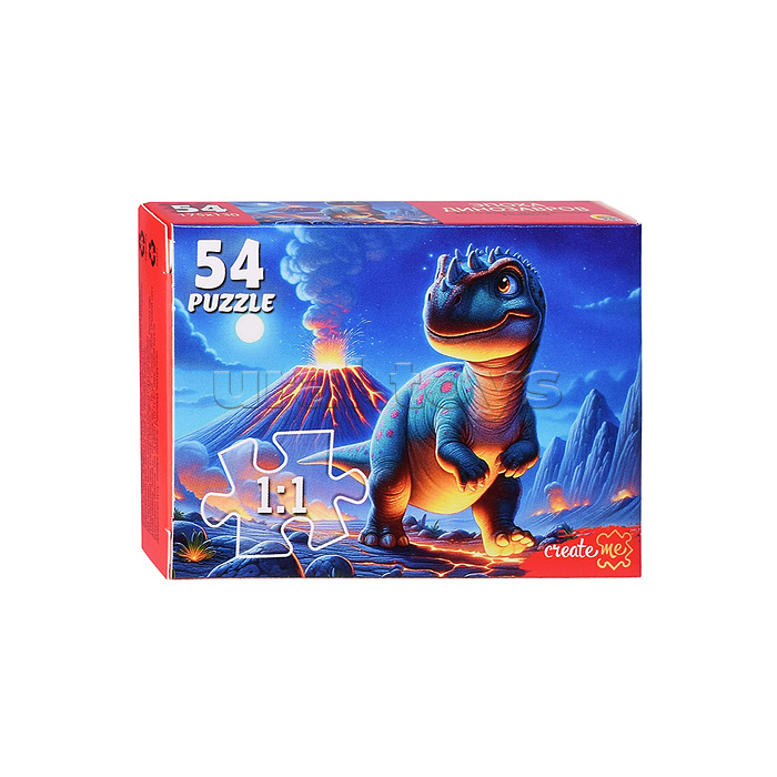 Пазлы 54 "Эпоха динозавров"