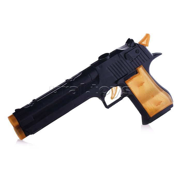 Пистолет с мягкими полимерными пулями, шариками и мишенью, в пакете