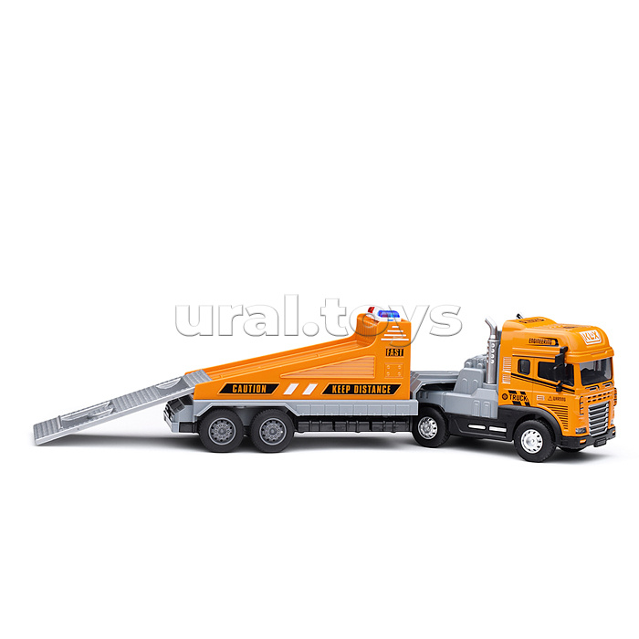 Эвакуатор "Строительная техника" (свет, звук) в коробке