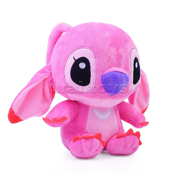 Мягкая игрушка "Розовый стич" 20см., озвучен, в пакете