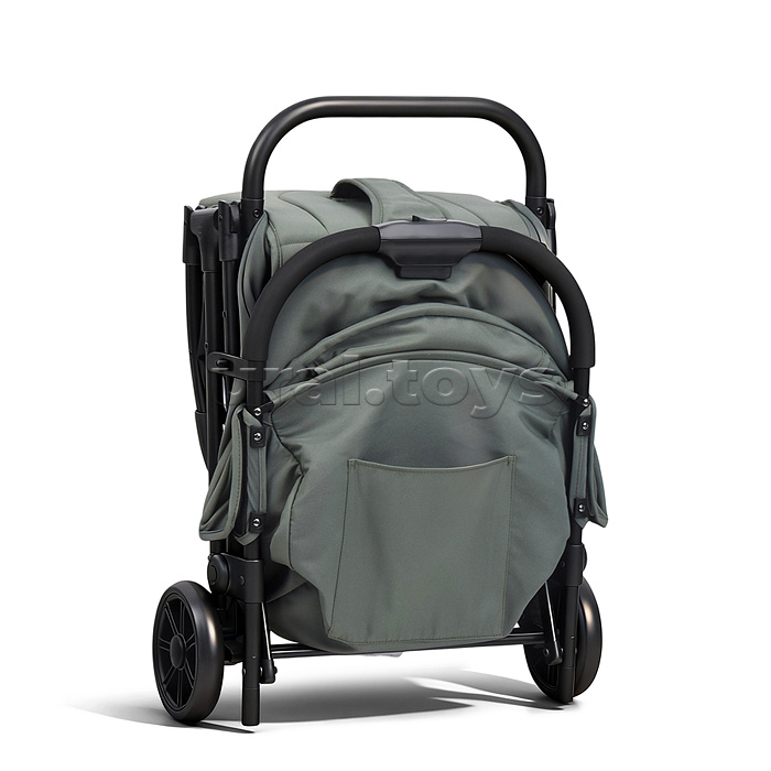 Детская прогулочная коляска-трость Prammy, зеленый