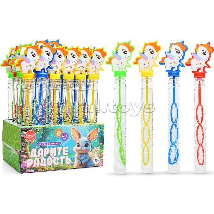 Мыльные пузыри "Единорог" 40 мл.