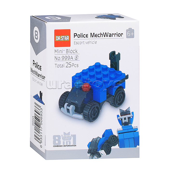 Конструктор "Полицеский робот" в коробке