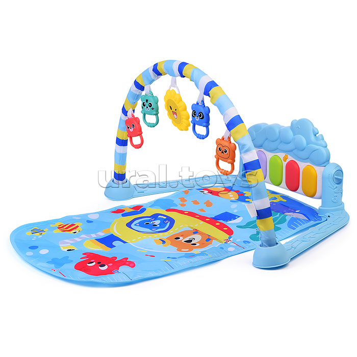 Коврик развивающий "В подводной лодке" с ростомером, в коробке