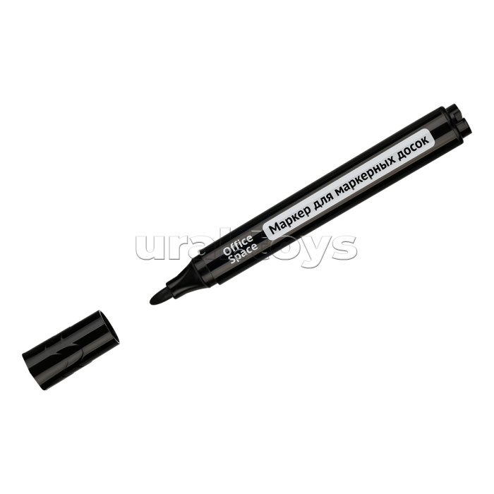 Маркер для белых досок "Bullet" черный, пулевидный, 2,5мм