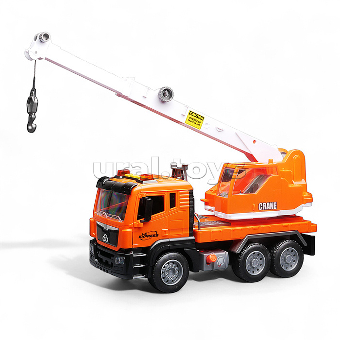 Машина "Кран" 1:10 (свет, звук) в коробке