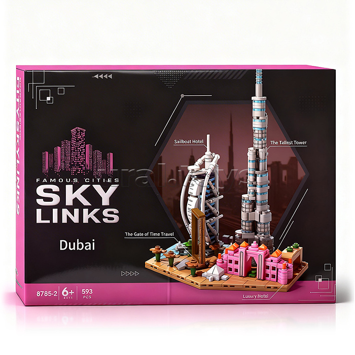 Конструктор "Город" (593 дет.) в коробке