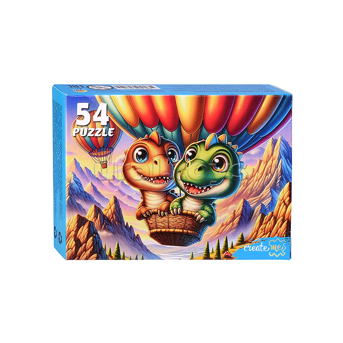 Пазлы 54 "Эпоха динозавров"