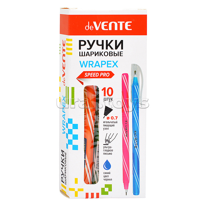 Ручка шариковая "Wrapex" серия Speed Pro, d=0,7 мм, ультра гладкое письмо, синяя Ручка шариковая "Wrapex" серия Speed Pro, d=0,7 мм, ультра гладкое письмо, синяя