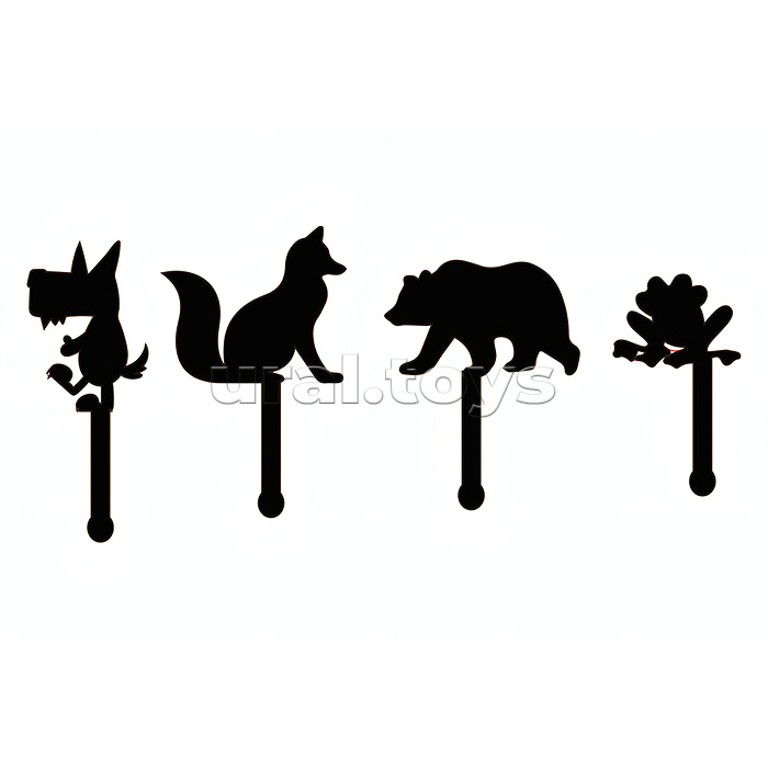 Игра настольная "ТеатрТеней" Театр на столе (5 сказок)