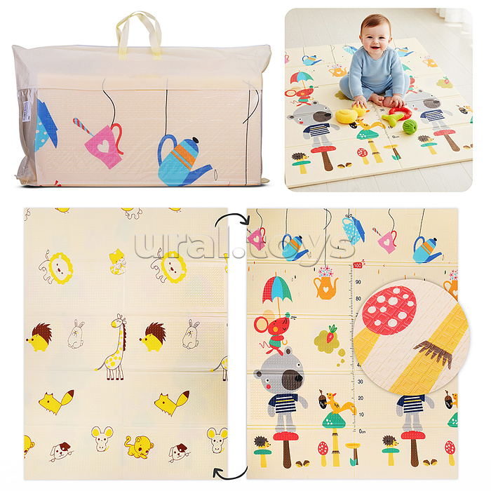 Коврик развивающий "Лесные жители" (150*180*0,8cm)