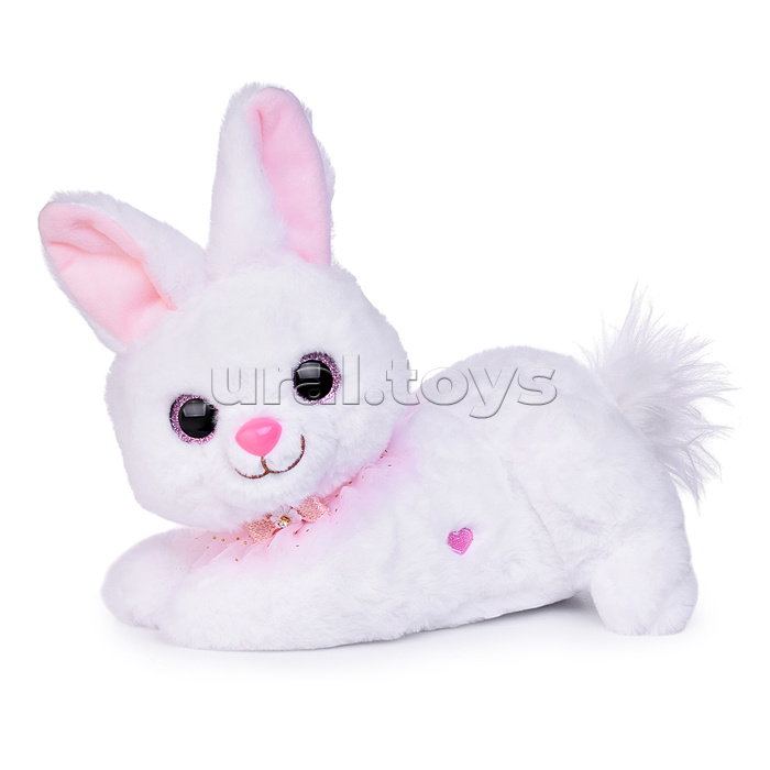 Заяц "Пушистик" на батарейках, в коробке