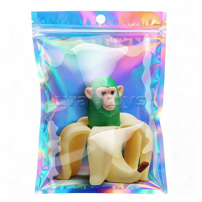 Игрушка-антистресс "Обезьянка в банане"