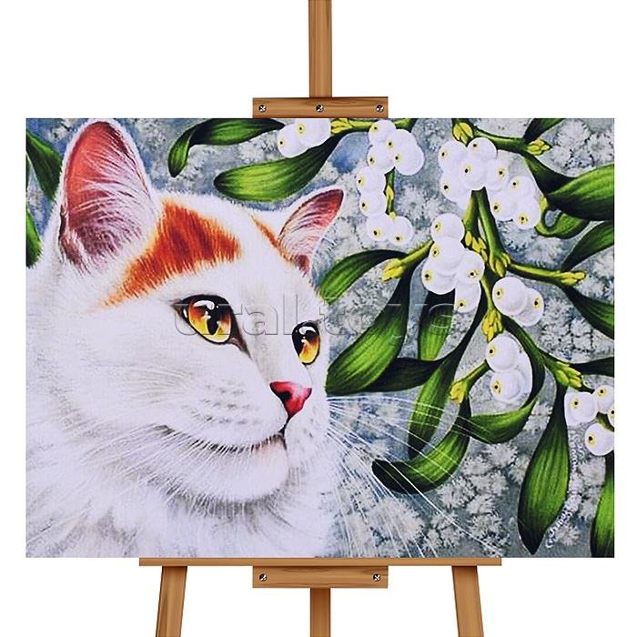 Мозаика алмазная "Котёнок" 30*40см.