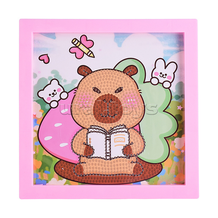 Мозаика алмазная "Капибара" 20*20см