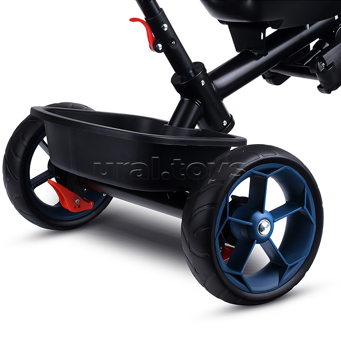 Велосипед трехколесный Rocket 136-BL, колеса EVA 10"/8", цвет синий