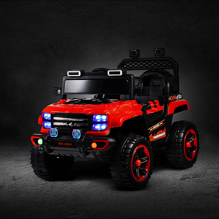 Электромобиль детский "Покоритель гор" (цвет красный)