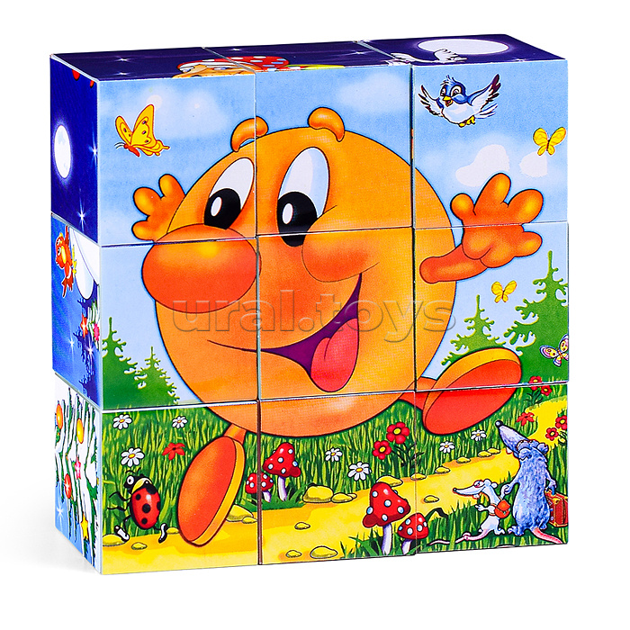 Кубики в картинках 27 Персонажи сказок (из 9-ти штук)