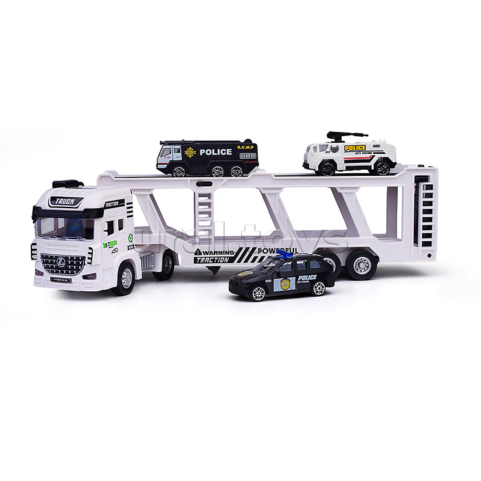 Машина "Автовоз-полиция" (свет, звук) в коробке