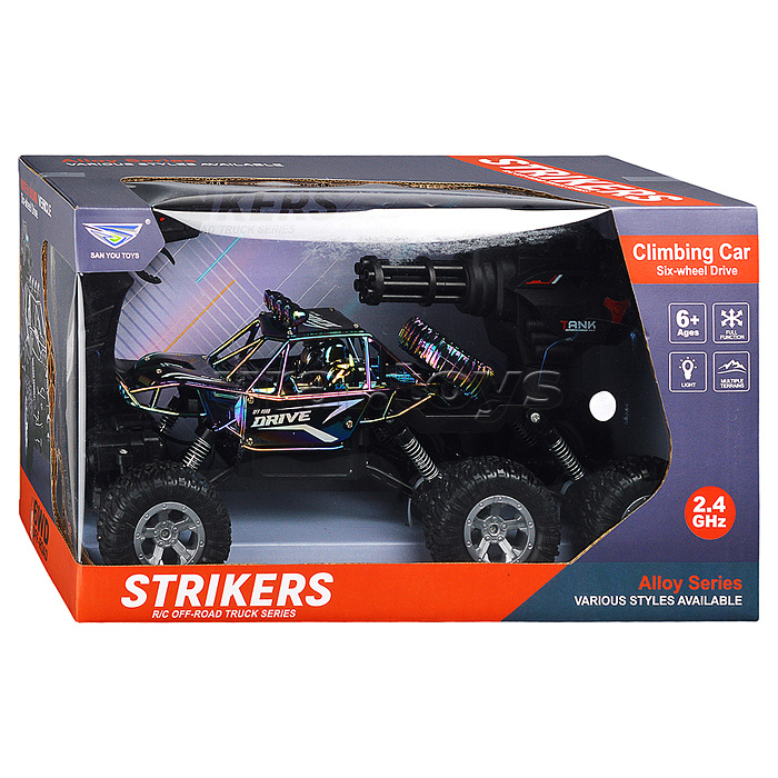 Машина "Страйк" 1:12 (стреляет водой) р/у, 27 MHz, в коробке