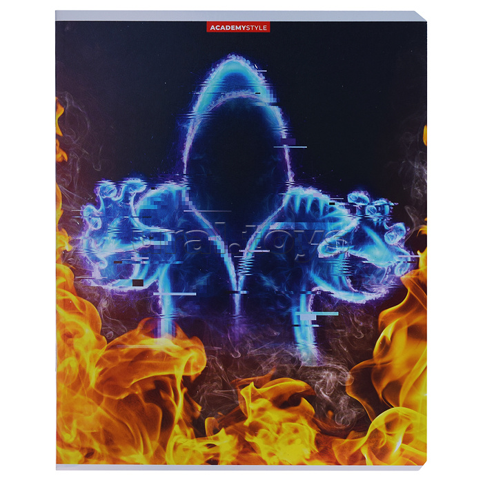 Тетрадь 48л, клетка "Пламенный спорт"