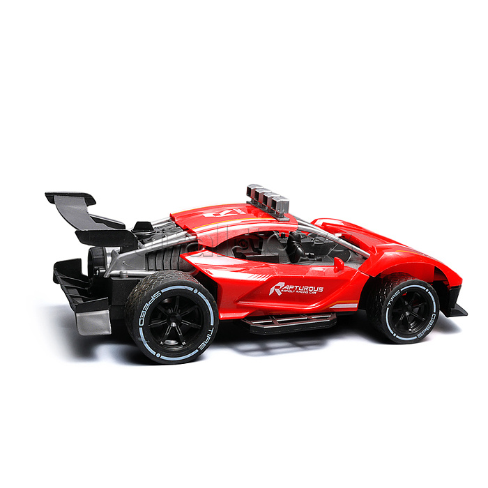 Машина "Турбо мощь" р/у, 27 MHz, со спреем, с аккум., в коробке