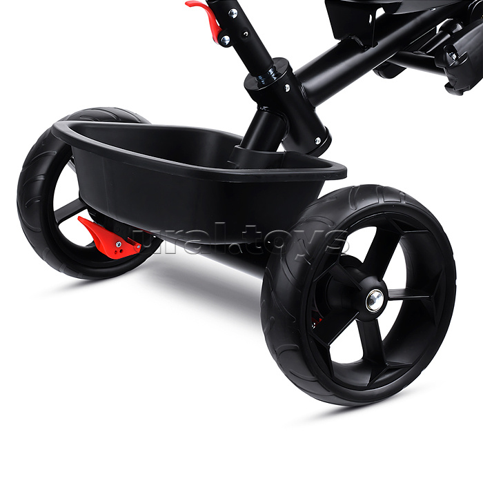 Велосипед трехколесный Rocket 136-BK, колеса EVA 10"/8", цвет черный