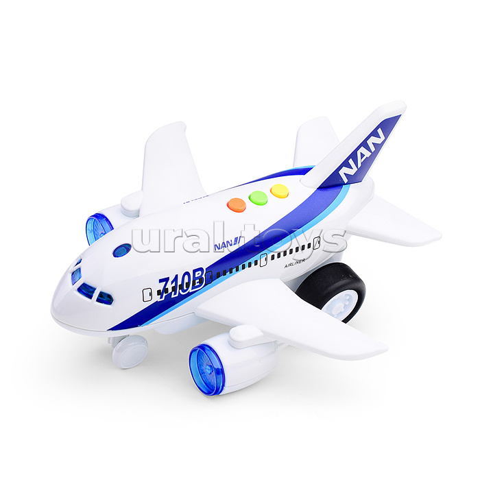 Самолет "Авиация" 1:200 (свет,звук) в коробке