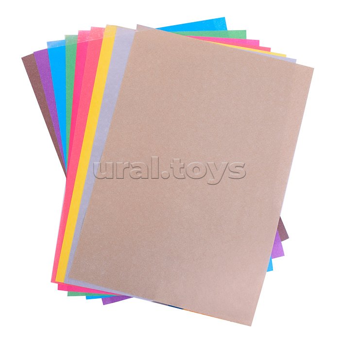 Бумага цветная 10цв. 10л(2 мет) А4 "Moomin"
