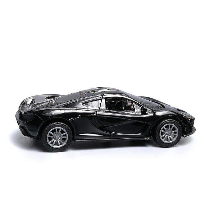 Чёрная инерционная машинка вид А die-cast , 1:32