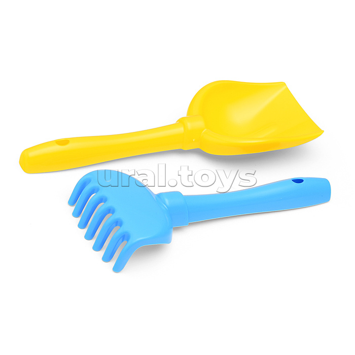 Набор Disney «Микки и Весёлые гонки» №12: ведро с наклейкой, ситечко "Солнышко", лопатка №5, грабельки №5, формочка (самолёт), кораблик "Юнга", лейка №10