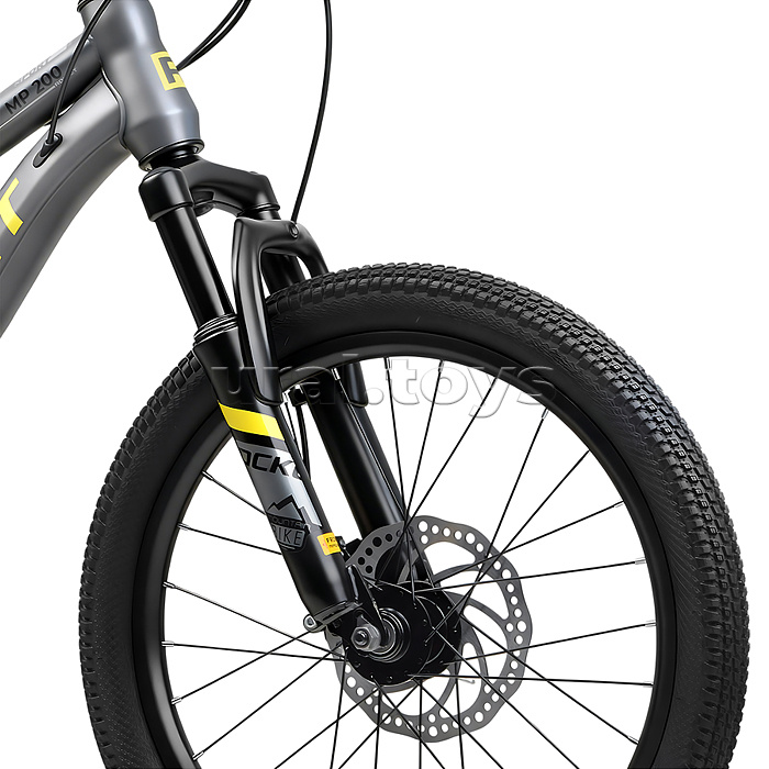 Велосипед 20" Rocket MP-200, цвет серый/желтый, размер 11"