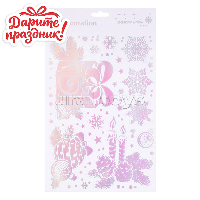 Наклейки для декора "Зимнее волшебство" 32*19см